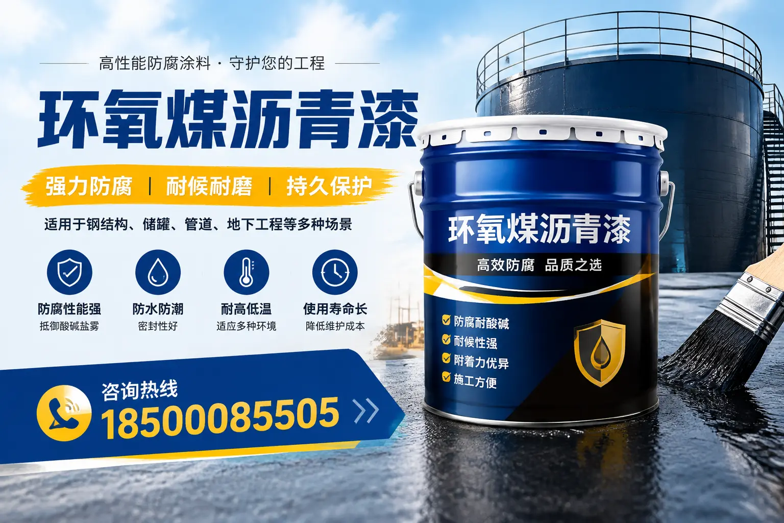 环氧煤沥青漆在工业中的应用，景德镇企业的选择